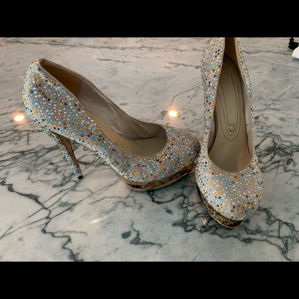 Brand New Gianmarco Lorenzi platform Heels